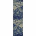 Mayberry Rug 2 ft. 3 in. x 7 ft. 7 in. American Destination Waveland Area Rug, Navy AD9436 2X8